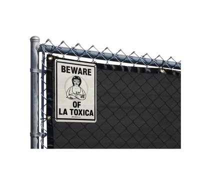 Sign Beware of La Toxica