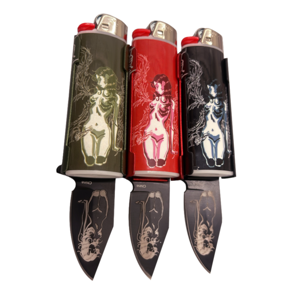 Engraved lighter holders