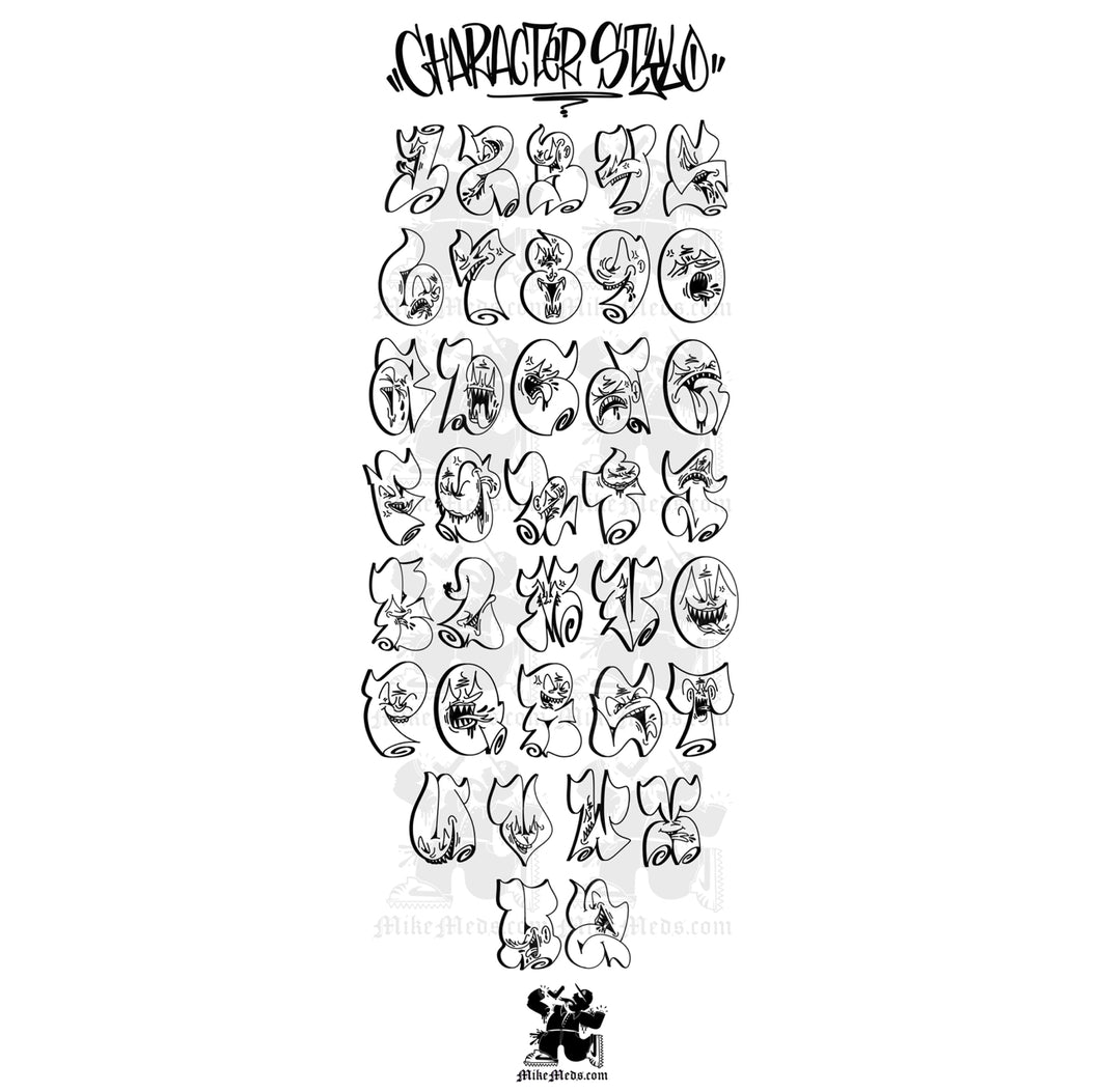 Individual letters “Character style”