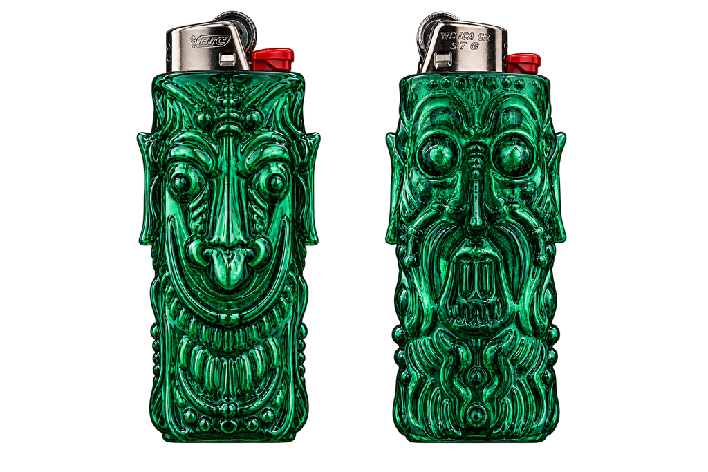 2 face lighter holder (Transparent red)